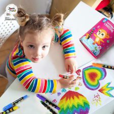 สีเทียนล้างออกได้ Joan Miro Silky Crayon สีเทียนเด็กเล็ก