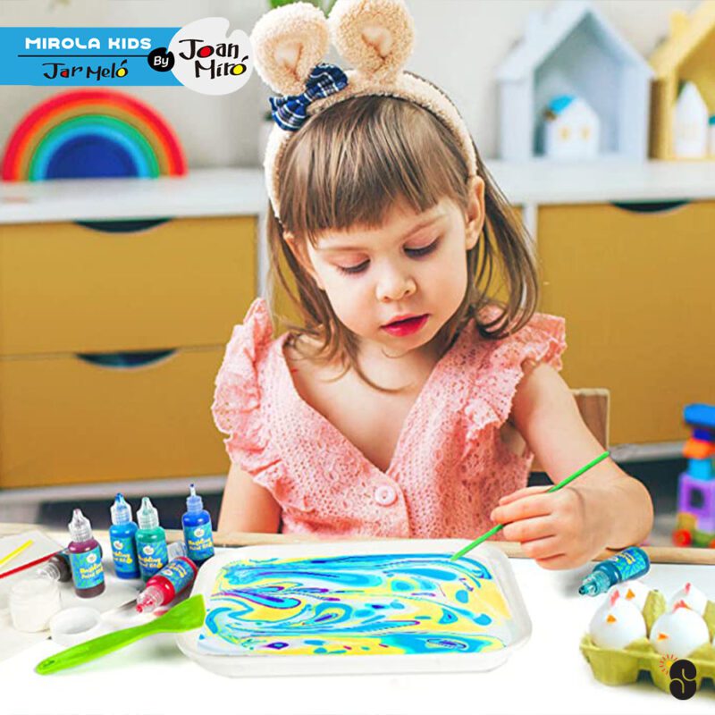 Joan Miro เซ็ตศิลปะระบายสีบนผิวน้ำ Marbling Paint Kit ของเล่นเด็ก 2-3 ขวบขึ้นไป